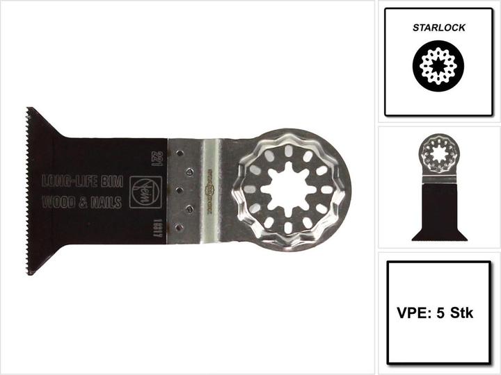 Actual product image Fein 5 pieces E-Cut Long-Life saw blade for MutliMaster