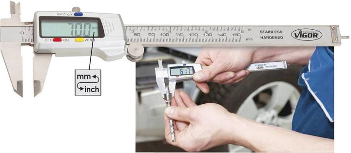 Produktbild Vigor Messschieber ∙ digital ∙ V1713 ∙ 235 mm (15 cm)