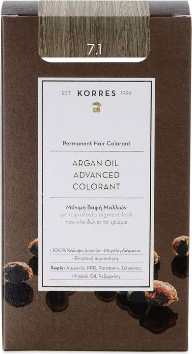 Produktbild Korres Argan Oil Hair Color (7.1 mittelblond asch)