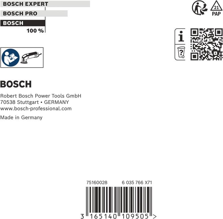 Produktbild Bosch Professional Zubehör Schleifplatte für Bosch-Dreieckschleifer, GDA 280 E PDA 180 PDA 180 E PDA 240 E