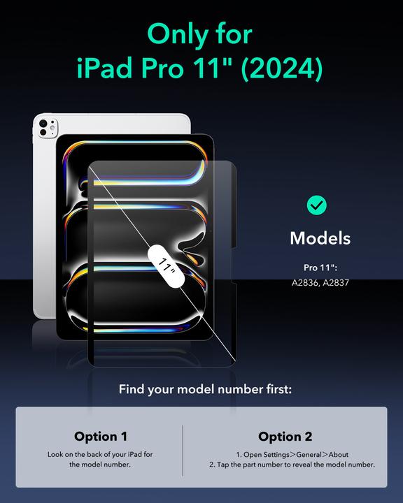 Produktbild ESR Paper-Feel Magnetic Screen (1 Stück, IPad Pro 11)
