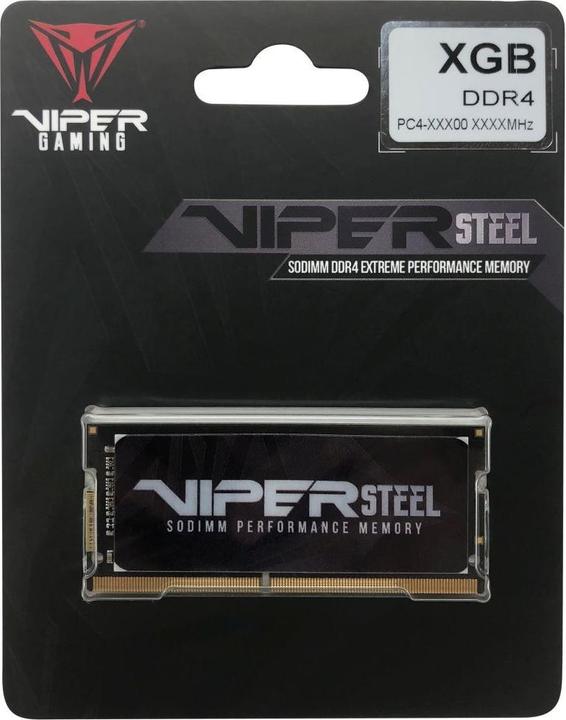 Produktbild Patriot SORAM D4 3200 8GB C18 Viper Steel (1 x 8GB, 3200 MHz, DDR4-RAM, SO-DIMM)