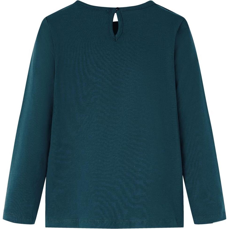 Thumbnail - VidaXL, Unisex, Shirt, Kinder-Langarmshirt Dunkelgrün 140,Material: 95, Grün, (140)