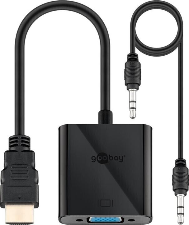 Produktbild Goobay HDMI (Typ A) — VGA (HDMI, Audio, 15 cm)