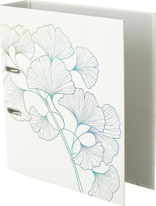 Actual product image Herlitz Folder MaX GREENline Ginkgo 8 cm, Grey (A4, 80 mm, 1 pcs.)