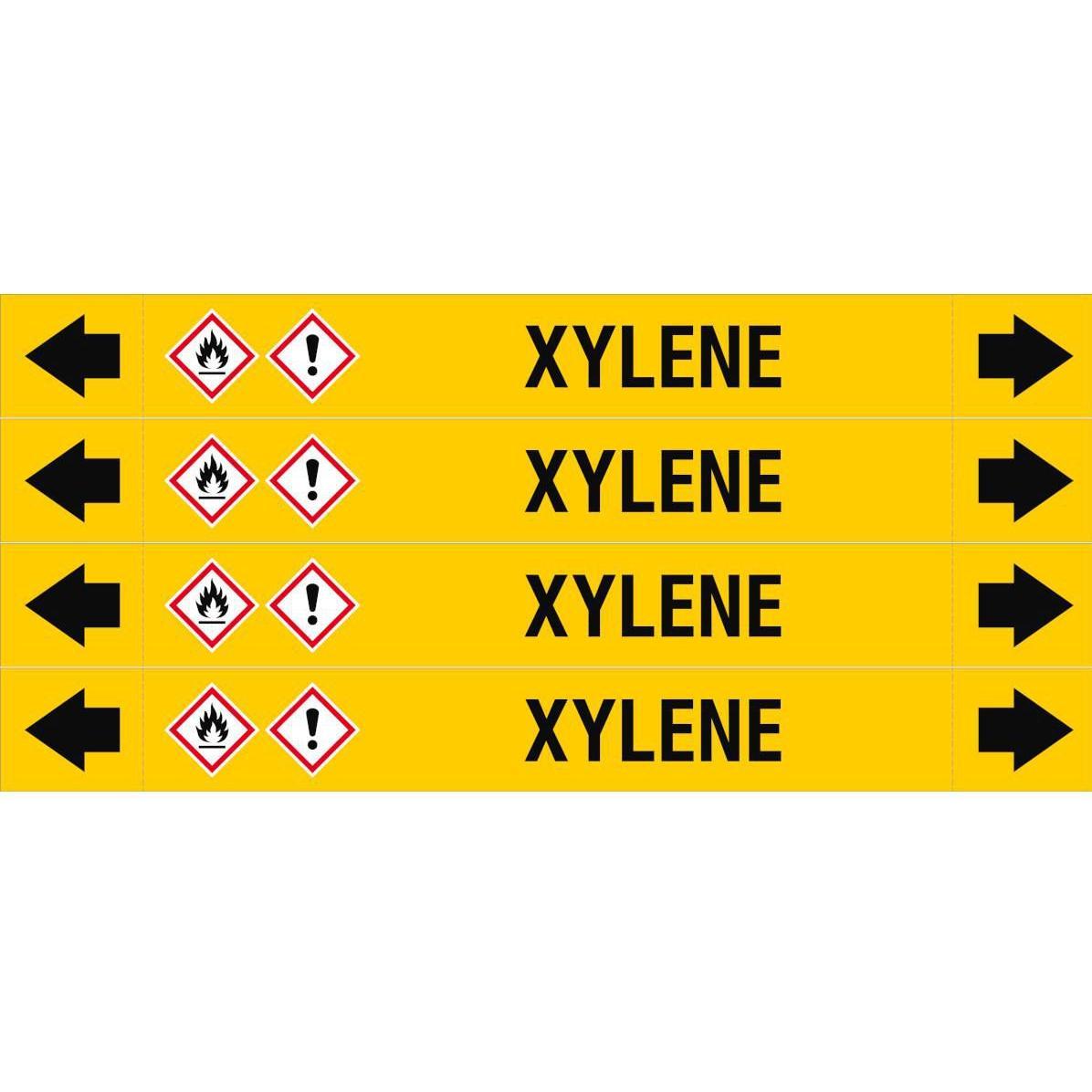 Brady, Etiketten, ASME - Rohrmarkierer - Xylene
