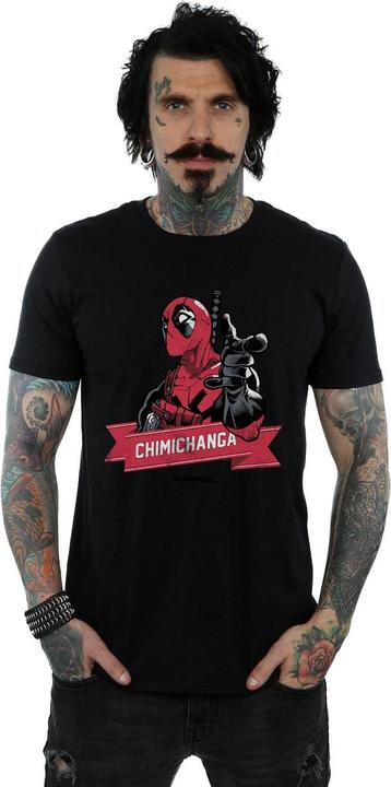 Immagine prodotto Deadpool Chimichanga Finger Maglietta Uomo (L)