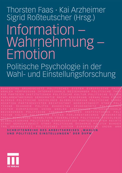 Produktbild Information - Wahrnehmung - Emotion (2010)