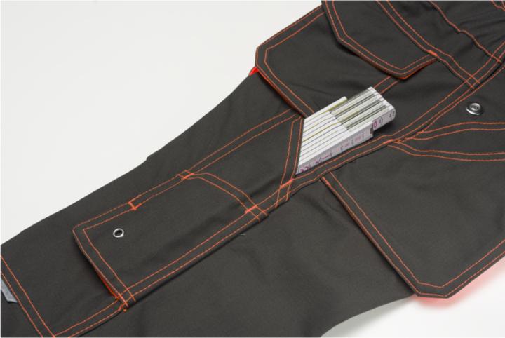 Produktbild Planam Latzhose oliv/orange 110/116 122/128 (122)