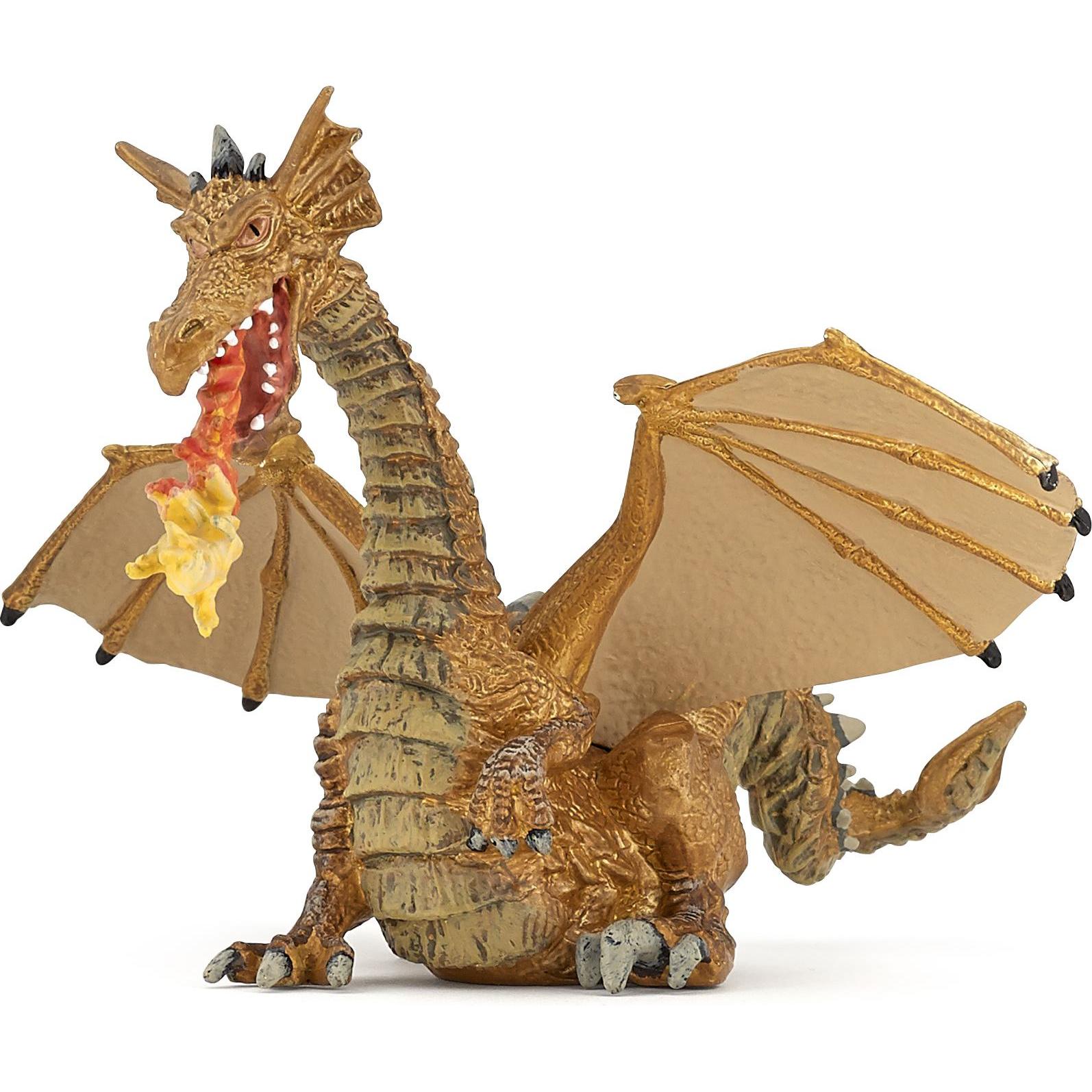 Papo Feuerspeiender Drache, gold (39095)