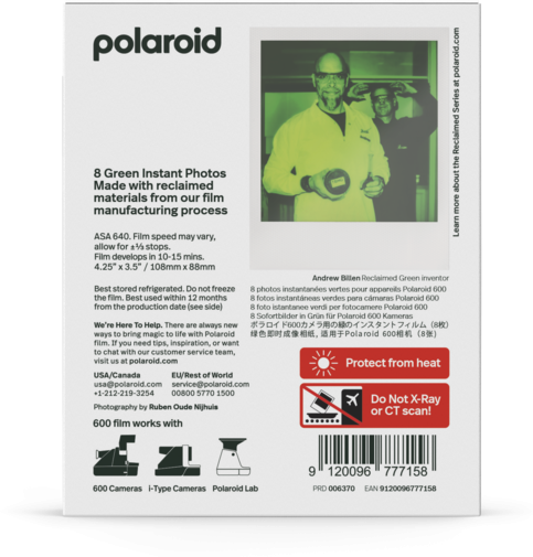 Immagine prodotto Polaroid Pellicola a colori 600 Serie Reclaimed (Polaroid 600, OneStep+)