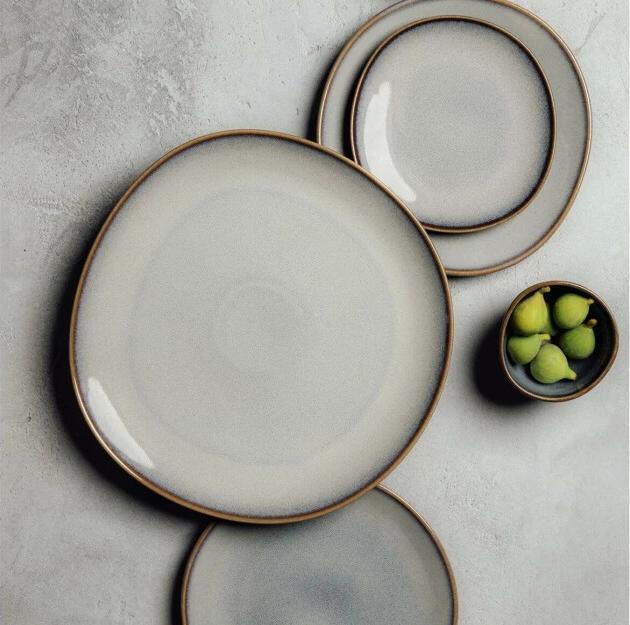 Produktbild Villeroy & Boch Servierplatten Lave 4 Stück, Beige (4 x, 32 cm)