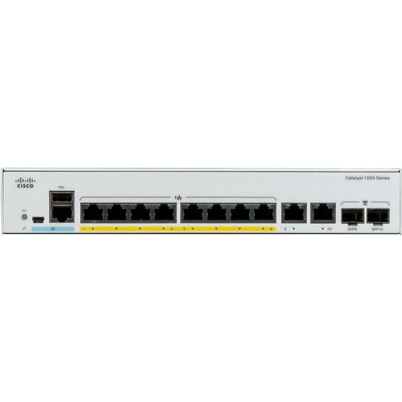 Cisco CATALYST 1000 8 PORT GE 2X1G (8 Ports), Netzwerk Switch, Grau