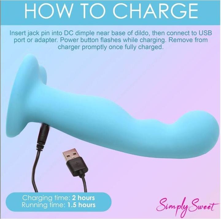 Produktbild Pipedream Einfacher Vibrator Aus Silikon Mit Blauer Steuerung