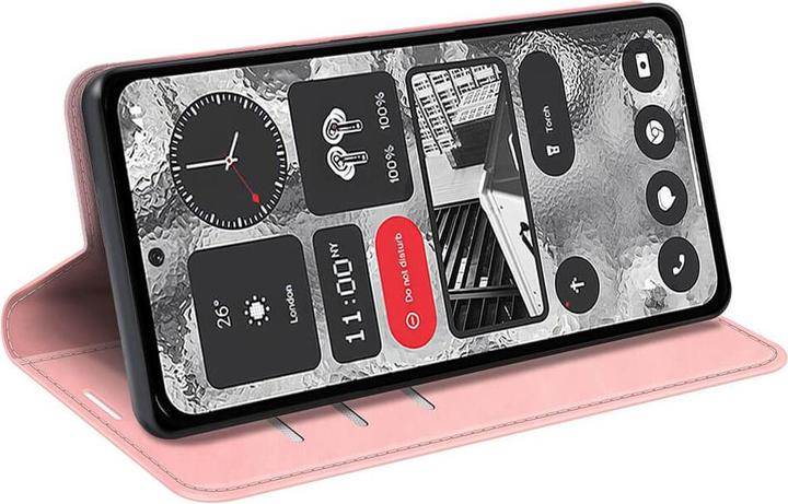 Actual product image Cover-Discount Nothing Phone (2) - Stand Flip Case cover pink (Nothing Phone (2))