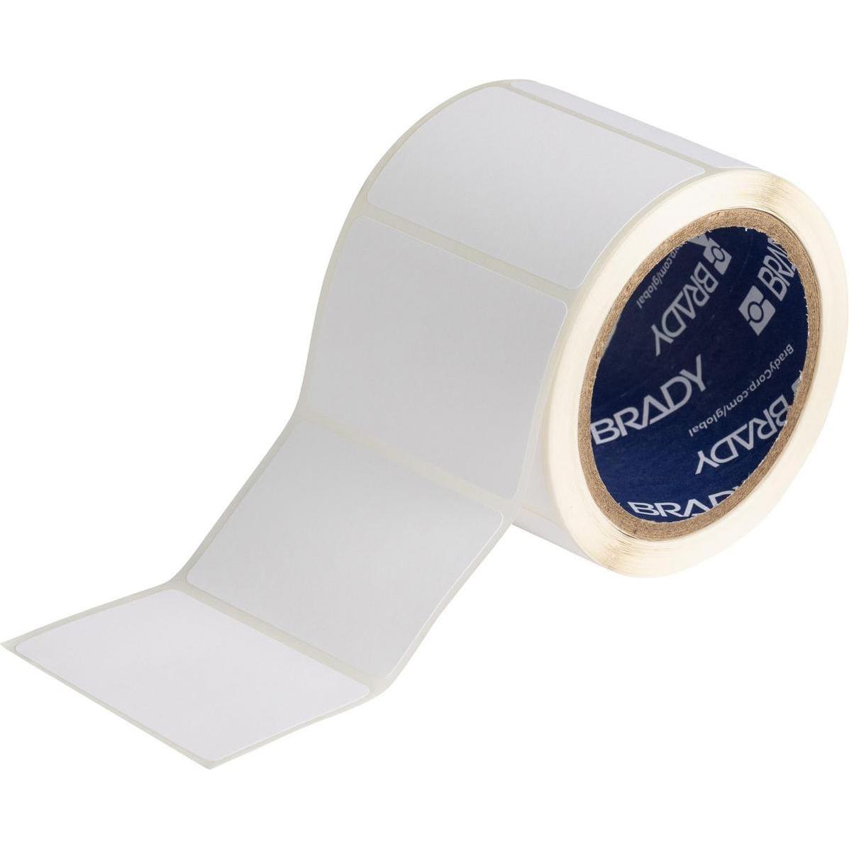 Brady, Etiketten, J40-19-2475, Inkjet Polyester Folie, Weiss, matt, 76.20 x 50.80 mm, permanent (250 E.)