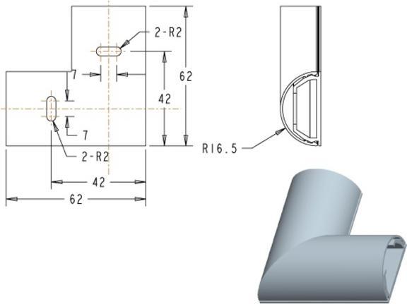 Immagine prodotto Multibrackets Angolo per cavi in alluminio Canaline per cavi (Tubazione, 4 cm)