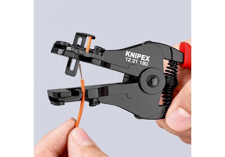 Productafbeelding Knipex Striptang met gevormde bladen 12 21 180 (180 mm)