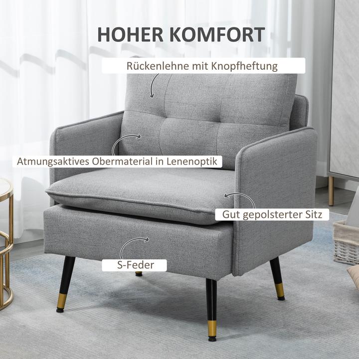 Produktbild Homcom Einzelsessel mit 4 Stahlbeine