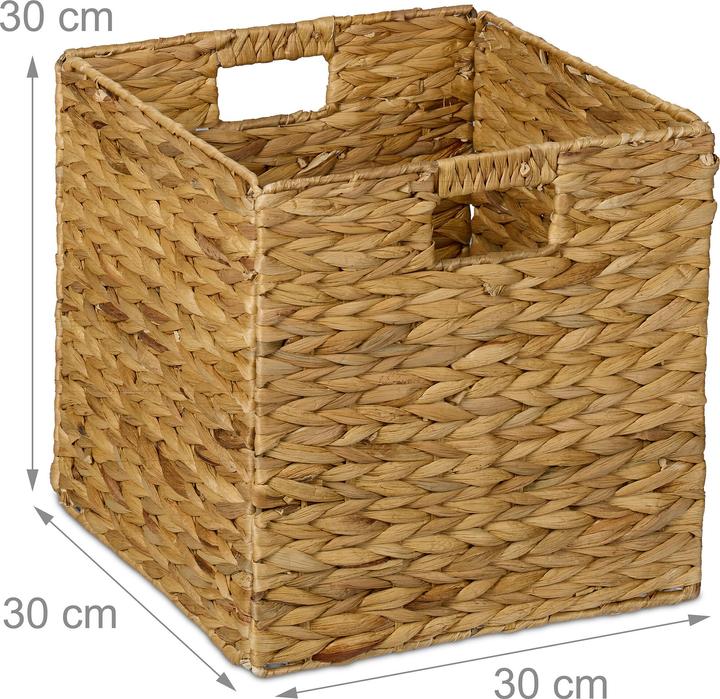 Produktbild Relaxdays Aufbewahrungskorb-Set (1 x, 30 x 30 x 30 cm)