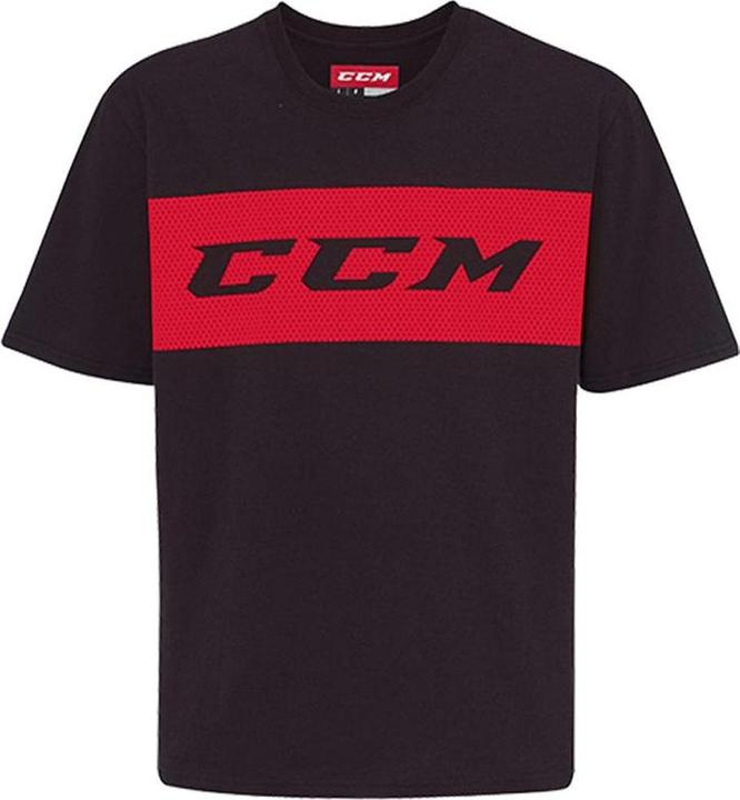 Produktbild CCM T7844 SS True 2 Hockey Tee SR (S, Schwarz/Rot) (S)