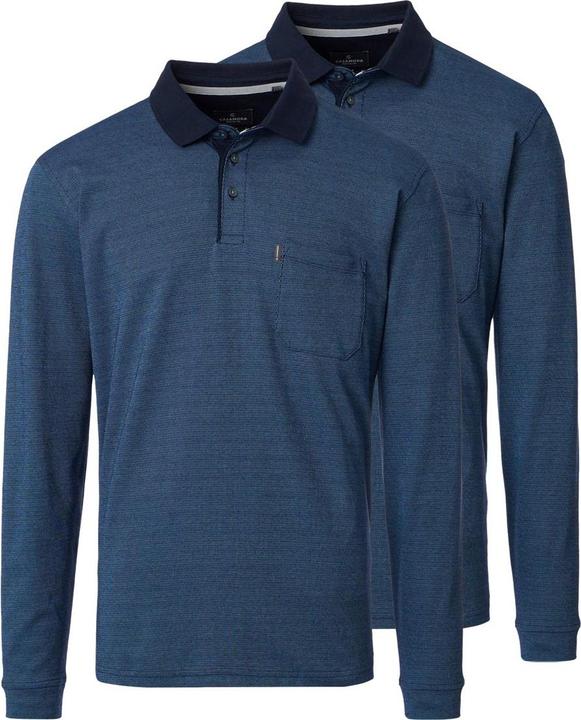 Produktbild Casamoda - Basic - Poloshirt - 2er Pack (M Dunkelblau) (M)