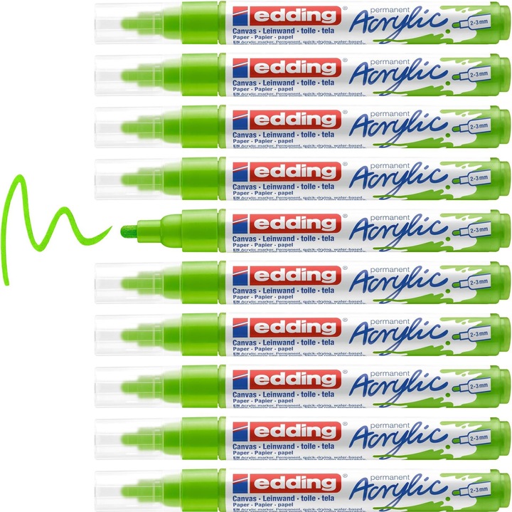 Produktbild Edding Acrylmarker (Gelbgrün, 3 mm, 1 x)