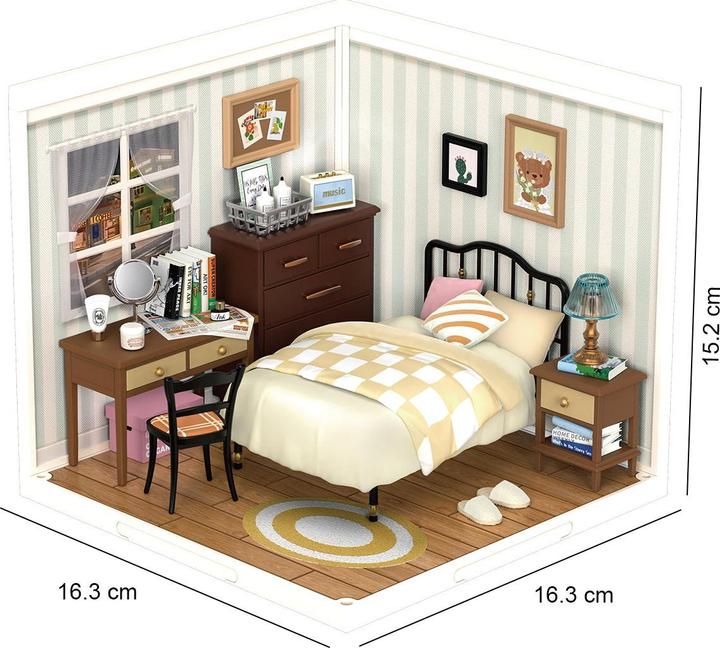 Actual product image Rolife Sweet Dream Bedroom - Diorama