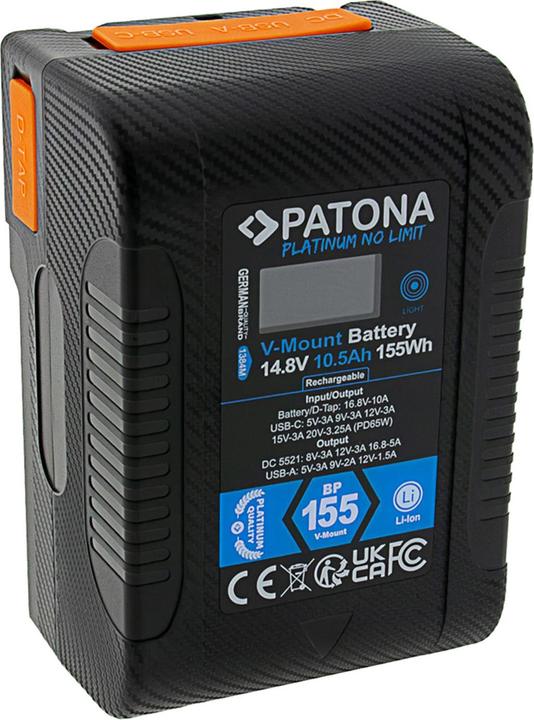 Actual product image Patona Platinum V-Mount BP-155W (Camera battery)