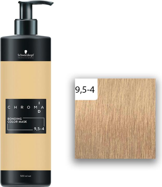 Produktbild Schwarzkopf Professional Chroma ID Bonding Color Mask 9,5-4 Platinblond Beige (500 ml)