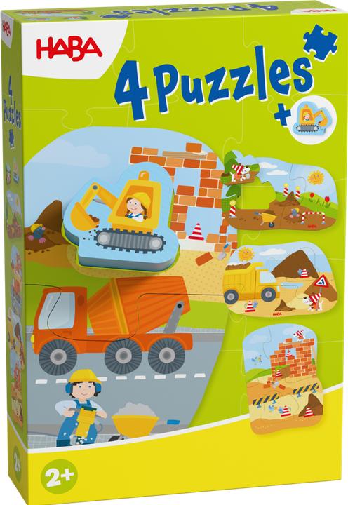 Produktbild Haba 4 erste Puzzles - Baustelle (2 Teile)
