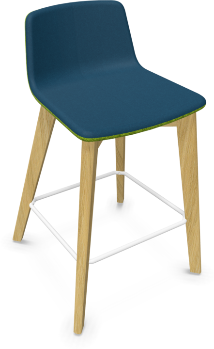 Blue, White, Light green melange, Ash natural light grey stained