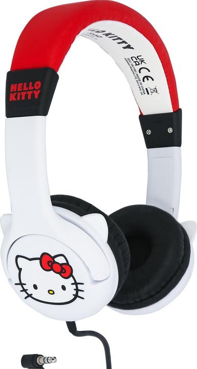 Produktbild OTL Technologies HK1180 Hello Kitty Kids Wired Headphones with Ears in Red and White