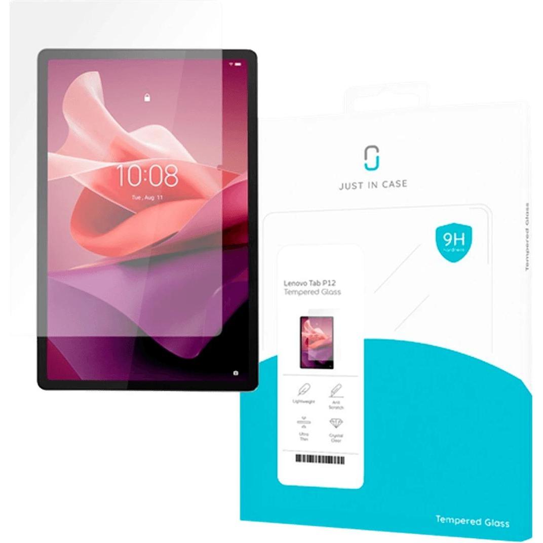 Just in Case GehÃ¤rtetes Glas Clear Displayschutzfolie Lenovo Tab P12 (1 Stück, Lenovo Tab P12), Tablet Schutzfolie
