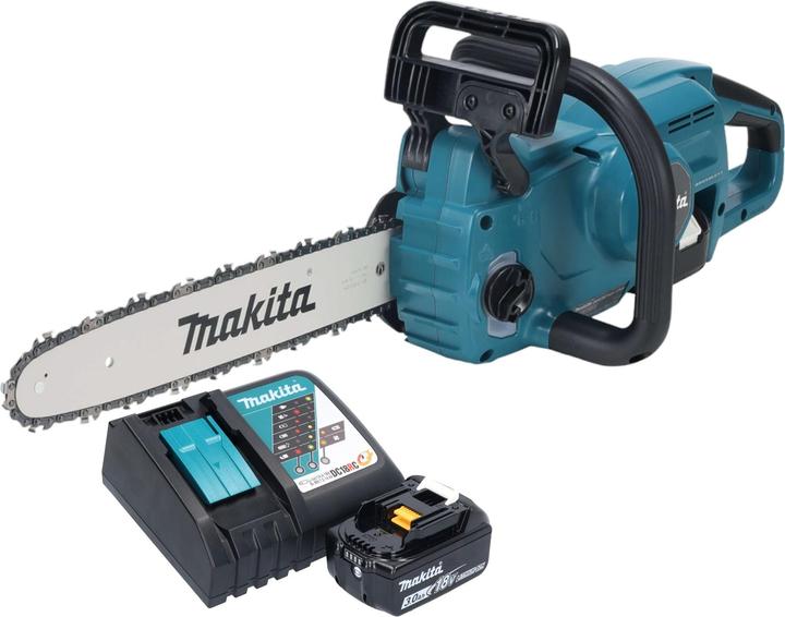 Actual product image Makita DUC 357 RFX3 Cordless chainsaw 18 V 35 cm brushless + 1x battery 3.0 Ah + charger (Battery chain saw)