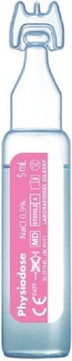 Actual product image Physiodose Physiological saline solution (15 Piece)