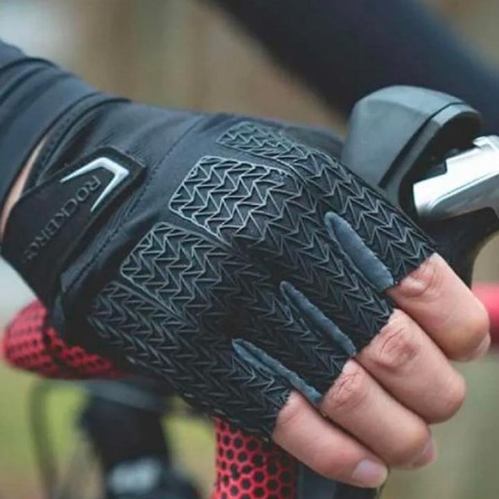 Image du produit Rockbros S169BGR M gants de cyclisme avec inserts en gel - gris (M)