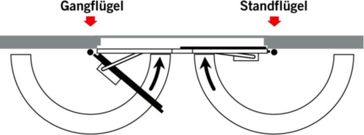 Actual product image Dormakaba Guide rail with closing follower controller GSR Contur Design (Entrance door, French window, Room door, Wooden door, Indoor)