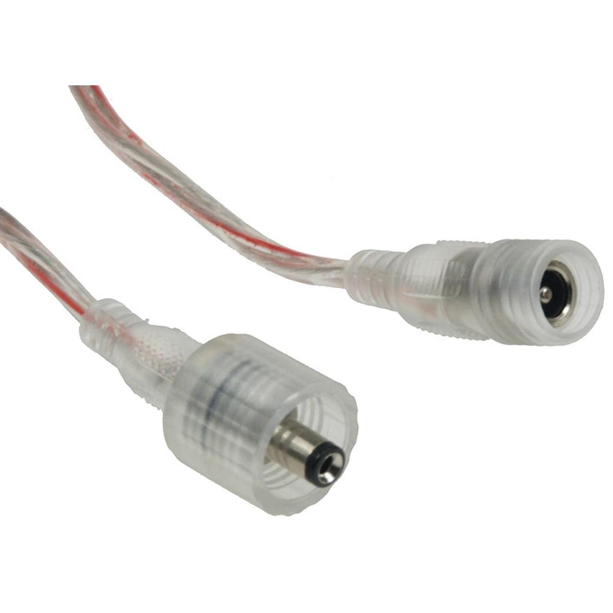 Thumbnail - König Design, LED Streifen, Zusatzkabel für LED Stripes "CLS" Verlängerung 1,5m, Koax Stecker/Kupplung (150 cm)