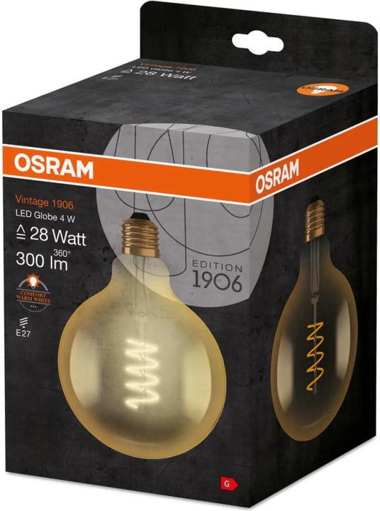 Produktbild Osram Vintage 1906 Led Classic Globe (E27, 5 W, 250 lm, 1 x, G)