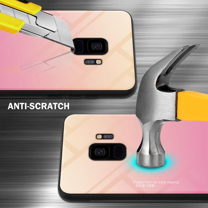 Produktbild Cadorabo TPU 2 Farben Glas Cover (Samsung Galaxy S9+)