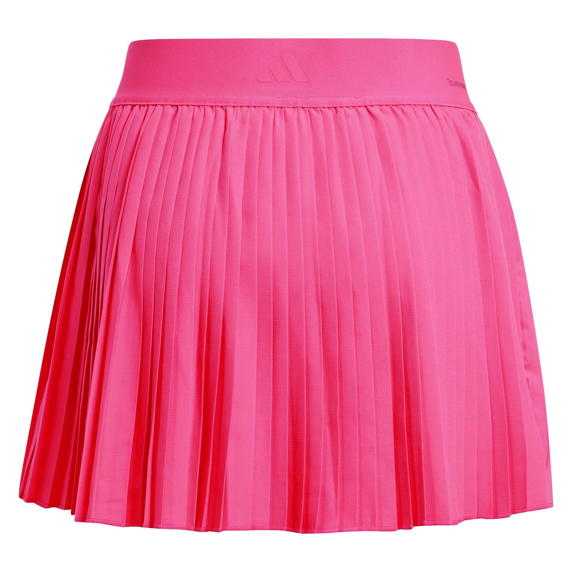 Adidas, Mädchen, Röcke, Club 25 Tennis Climacool Pleated Skirt Pink Girl, Pink, Schwarz, (164)