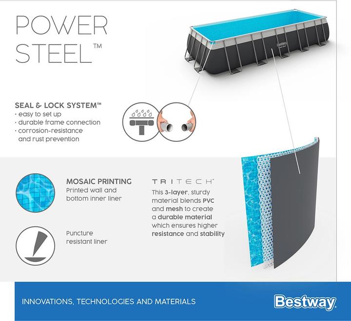 Immagine prodotto Bestway Power Steel Piscina 640x274x132cm (640 x 274 x 132 cm)