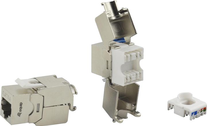 equip Keystone Jack shielded Cat.6A RJ45 8erSet tool free (Keystone module)