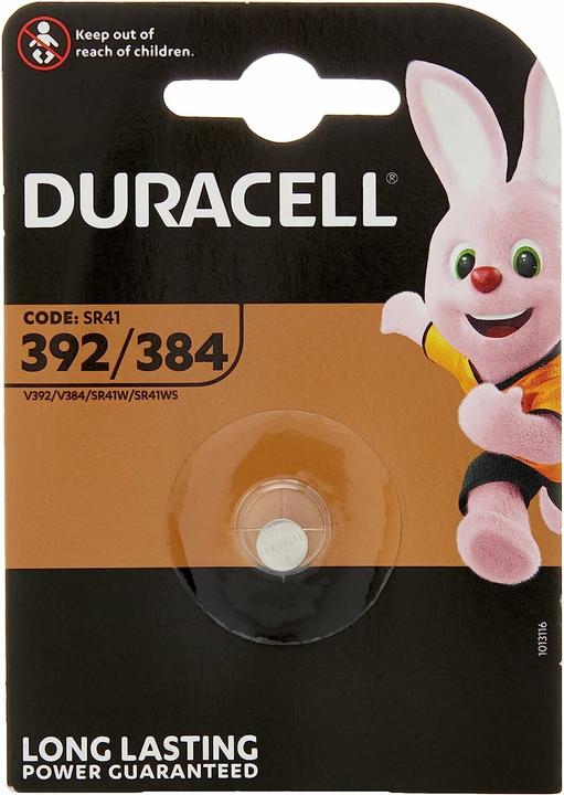 Produktbild Duracell Electronics (1 Stk., AG3 / SR41 / LR41 / SR736 / V384 / V392 / 384 / 392 / SG3 / SR41W, 45 mAh)