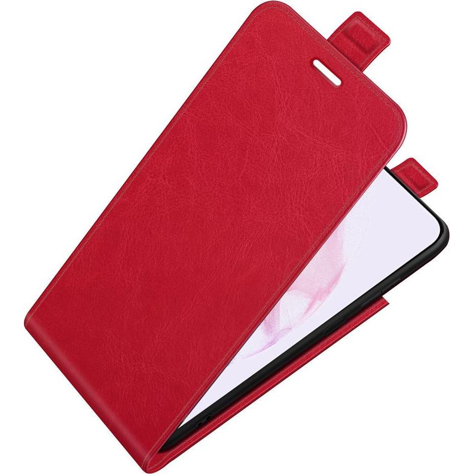 Thumbnail - Cover-Discount Galaxy S22 - Klassisches Flip Case vertikal rot (Samsung Galaxy S22+), Smartphone Hülle, Rot