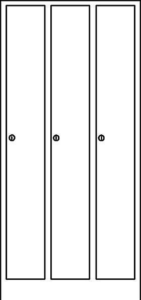 Actual product image Wolf Comfort size wardrobe (120 cm, 195 cm)