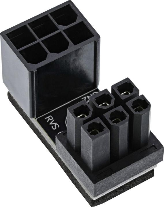 Produktbild InLine Grafikkarten Stromadapter intern, ATX 6pol Stecker / Buchse (gedreht) (PCIe)