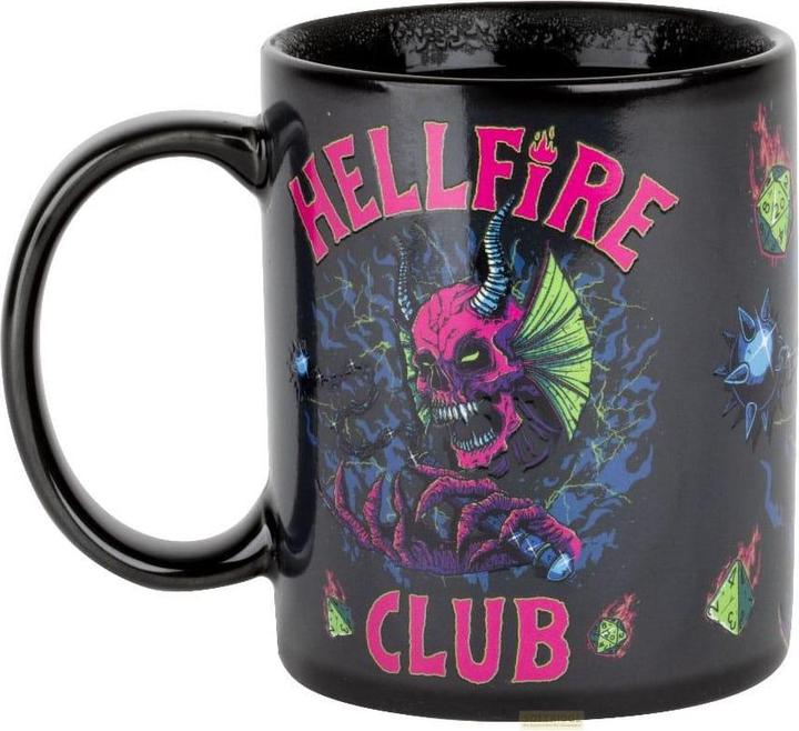 Actual product image Konix Stranger Things mug with thermo effect Hellfire Club 320 ml (320 ml, 1 x)