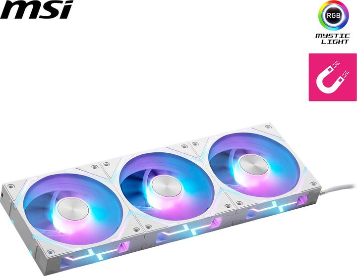 Actual product image MSI MPG EZ120 ARGB WHITE-3W (120 mm, 3 x)